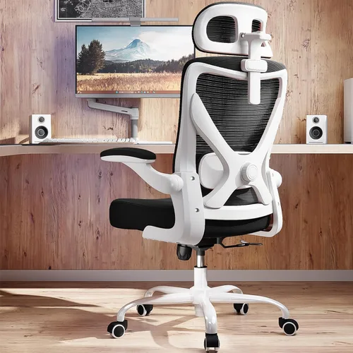 Vista 16 de Silla ergonómica de oficina: sillas de escritorio de oficina en casa con Beige