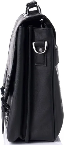 Vista 5 de Hammer Anvil Pierce Colombian Vacquetta Leather 15.6" Maletín para portátil, Negro