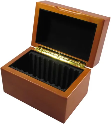 Vista 7 de Guardhouse Caja de almacenamiento/exhibición de diez monedas con acabado mate negro para titulares de monedas de estilo certificado o certificado