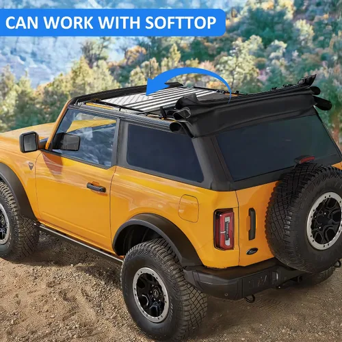 Vista 5 de Parasol Compatible con Ford Bronco Nuevo 2021 2022 2023 2024 2025 de 2 Puertas, Parasol Bikini Top para Techo Bimini, Red de Malla Suave, Accesorios