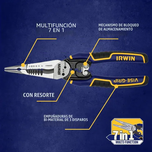 Vista 2 de IRWIN VISE-GRIP Pelacables, multifunción 7 en 1 (IWHT84002)