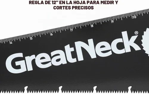 Vista 7 de GreatNeck 74003 - Sierra de mano de 15 pulgadas, hoja de acero SK-5, dientes de tres biseles, agarre cómodo, marco de aluminio, herramienta de corte