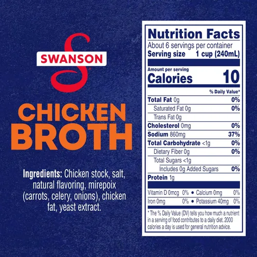 Vista 2 de SWANSON S Caldo de pollo 100% natural, cartón de 48 onzas