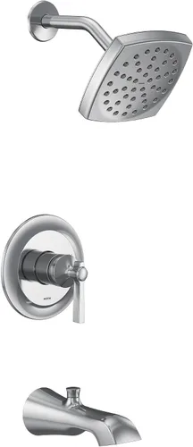 Vista 10 de Moen UTS2913EPBG Flara M-CORE Serie 2 - Kit de molduras para bañera y ducha con 1 mango, requiere válvula, oro cepillado