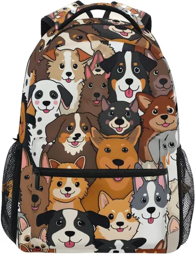 Vista 15 de ALAZA Moon & Star Alchemy Magical - Mochila grande personalizada para laptop, iPad, tableta, mochila escolar de viaje con múltiples bolsillos