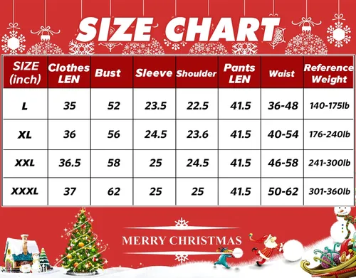 Vista 5 de SHEJIZE Mens Santa Claus Costume Adult Christmas Santa Claus Costume Santa Suit