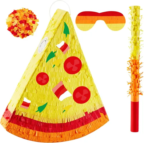 Vista 9 de Lewtemi Decoraciones de Fiesta de Piñata con Palo, Venda para los Ojos y Confeti para Decoraciones de Fiesta, Centro de Mesa, Accesorio para Fotos