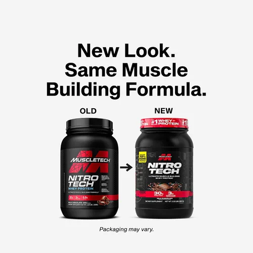 Vista 2 de MuscleTech Proteína de suero en polvo (chocolate con leche, 2 libras) - 1.06 oz de proteína