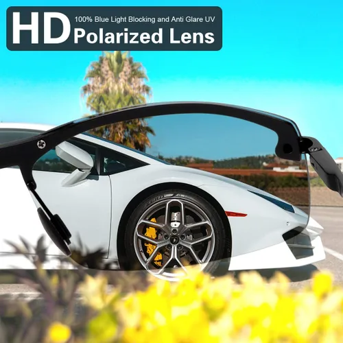 Vista 7 de Mens Sunglasses Polarized Photochromic Safety Glasses For Women Night Vision Glasses UV400 Outdoor Sports Driving Sun Glasses