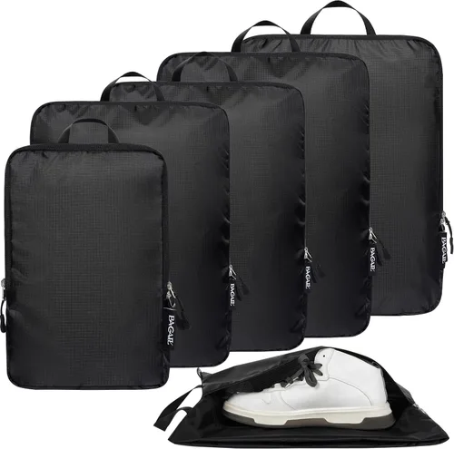 Vista 34 de BAGAIL 4 Set/6 Set Ultraligero Compresión Embalaje Cubos Organizador de Embalaje para Accesorios de Viaje Equipaje Maleta Mochila
