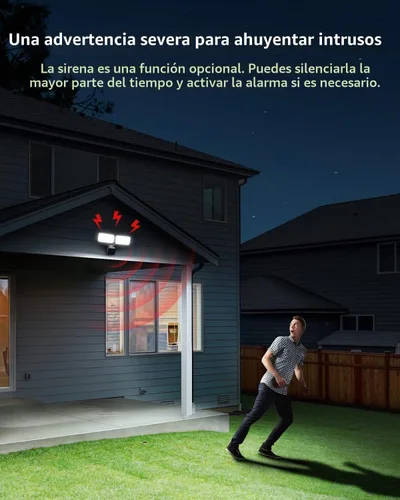 Vista 7 de Lepro Cámara de reflector, luz de seguridad activada por movimiento, grabación automática, video de 1080P, conversación bidireccional, brillo