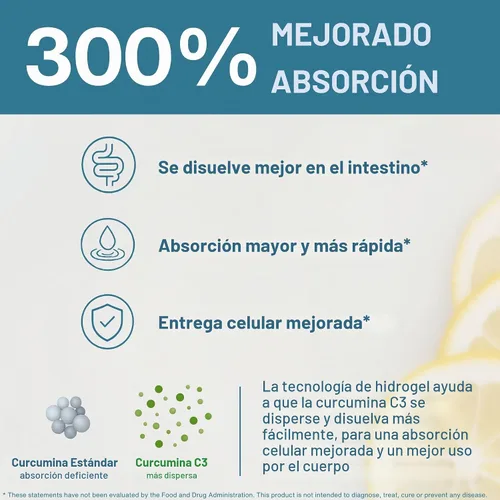 Vista 3 de Igennus Complejo de Curcumina C3 de absorción rápida, estandarizado, 90
