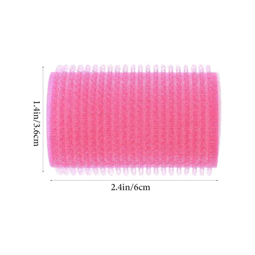 Vista 2 de Rodillo de pelo para flequillo, 12 unidades, rizadores de esponja para el cabello, autoagarre para mujeres y niñas