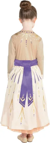 Vista 4 de Party City Anna Act 1 Disfraz de Halloween para niñas, Frozen 2, incluye vestido, Multicolor