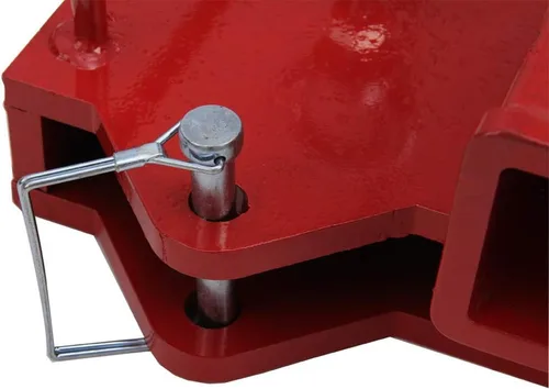 Vista 5 de NIXFACE Accesorio de remolque de carretilla elevadora de 2 pulgadas, receptor de enganche de remolque para horquillas de plataforma dobles
