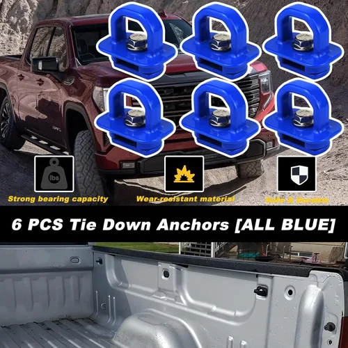Vista 4 de 6 anclajes de amarre para caja de camioneta para Chevy Silverado/GMC Sierra Pickup 2007-2022 y Chevy Colorado/GMC Canyon 2015-2022