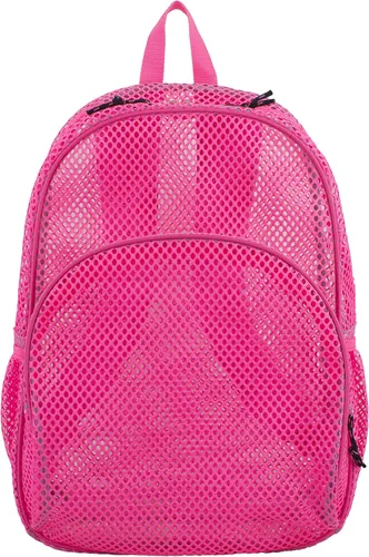 Vista 3 de Eastsport, mochila Bungee de malla, con tirantes acolchados, Rosado), 113960-ENR