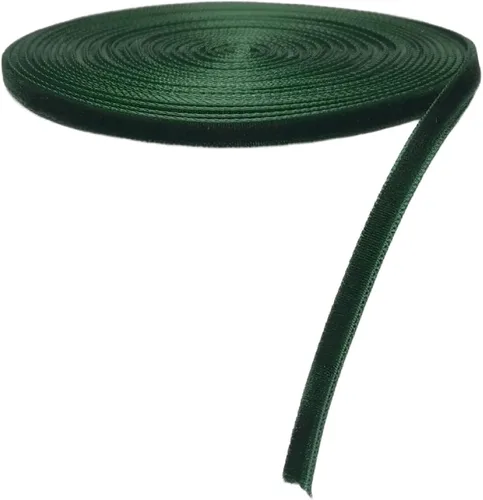 Vista 102 de Chenkou Craft 5 yardas de cinta de terciopelo para decoración navideña y embalaje artesanal