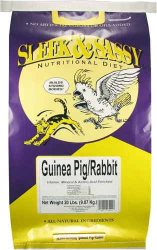 Vista 3 de SLEEK & SASSY NUTRITIONAL DIET Comida fortificada para conejillos de indias y conejos (20 libras)