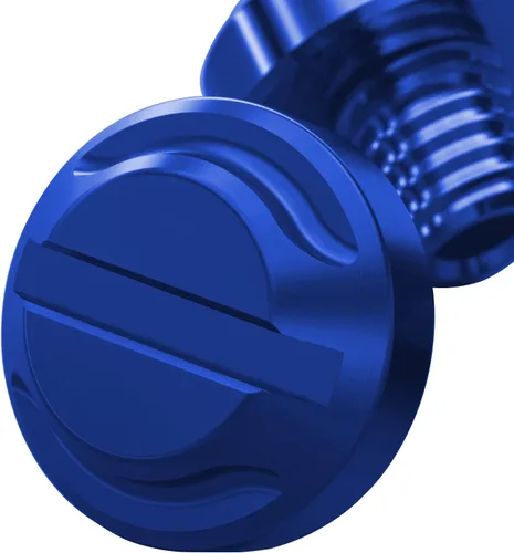 Vista 7 de 4 tapones para agujeros de espejo azul para motocicleta, 2 regulares+2 reversas M8x1.25 (azul, M8>2 regular + 2 reverso)