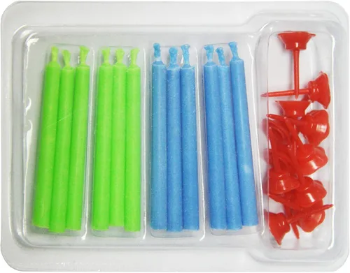 Vista 4 de Angel Flames - Velas de cumpleaños con llamas de color frío, velas de feliz cumpleaños para niños