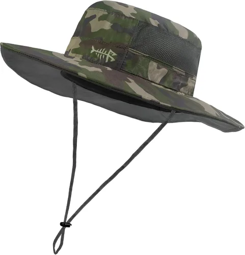 Vista 12 de BASSDASH Sombrero de pesca solar UPF 50+ resistente al agua con solapa desmontable para el cuello