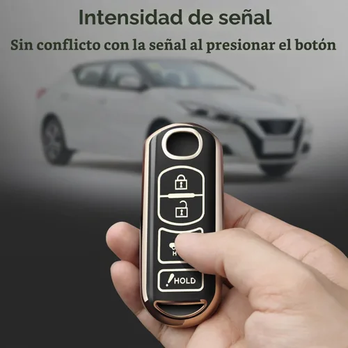 Vista 5 de Funda para llavero Mazda Keychain - Compatible con Mazda 3 6 8 Miata MX-5 CX-5 CX-9 Llavero inteligente de 4 botones (Negro)