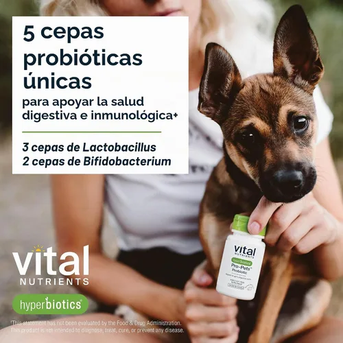 Vista 7 de Hyperbiotics Pro Pets Probióticos Probióticos para perros y gatos Tabletas masticables pequeñas en forma de perla de tamaño micro Entrega
