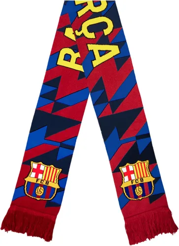 Vista 9 de Icon Sports Bufanda de fútbol con licencia oficial del FC Barcelona, unisex para adultos