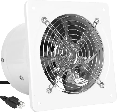 Vista 9 de Ventilador de escape con enchufe, extractor de 8 pulgadas 735CFM a través de la pared con motor de cobre puro ligero, ventilador de ventilación