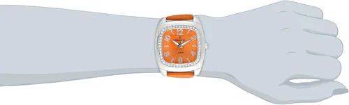 Vista 2 de Peugeot - Reloj de pulsera de piel con bisel de cristal para mujer