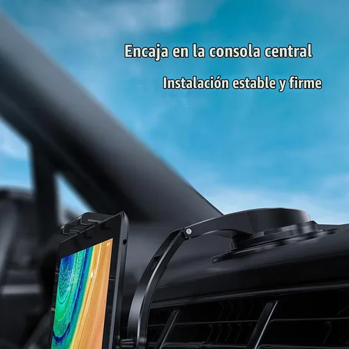 Vista 2 de UNICOLD Soporte para tablet de tablero de automóvil, ventosa giratoria de 360° con abrazadera grande para iPad Pro, iPad Air/Mini, iPhone, Samsung