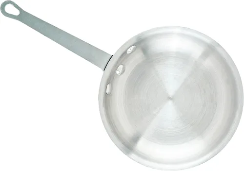 Vista 7 de Winco Sartén/sartén de aluminio de grado comercial, acabado natural, 7 pulgadas