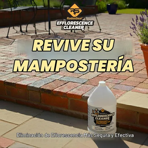 Vista 9 de RadonSeal Removedor de eflorescencia para ladrillo, hormigón, adoquines