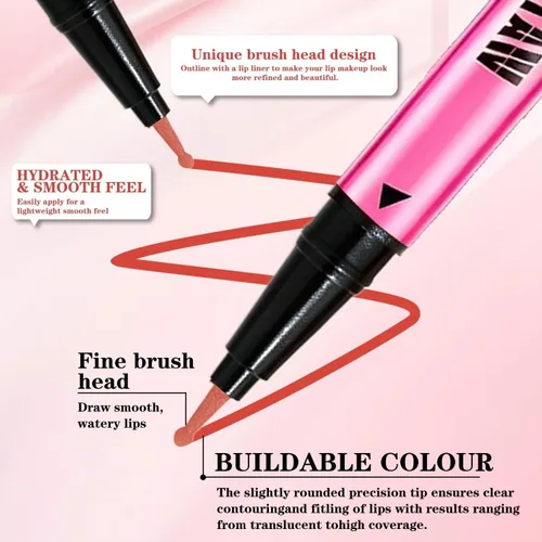 Vista 4 de Lápiz labial mate de larga duración para maquillaje de mujer 02