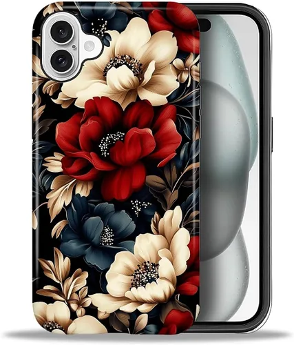 Vista 105 de ZHEGAILIAN Funda para iPhone 11, carcasa dura a prueba de golpes + silicona suave 2 en 1 híbrida, parachoques a prueba de caídas - Vidrio manchado