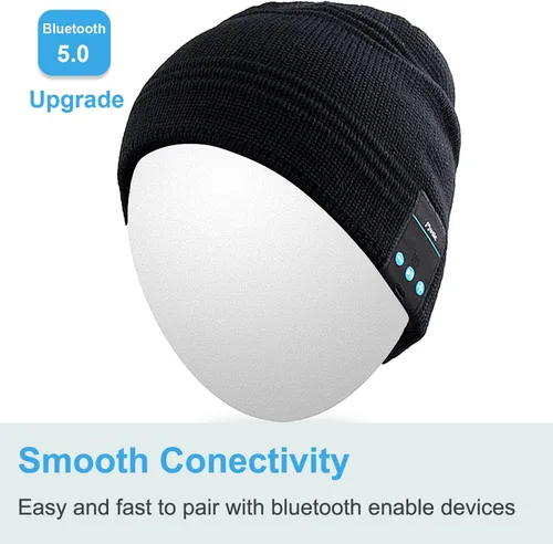 Vista 3 de Rotibox - Gorro inalámbrico con Bluetooth para deportes al aire libre, regalo de Navidad.