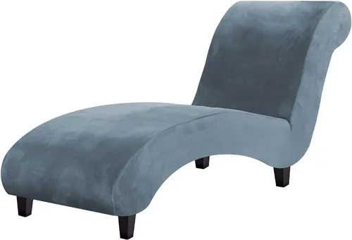 Vista 9 de H.VERSAILTEX Funda para Chaise Lounge de Interior de Terciopelo Funda Deslizable para Chaise de Alta Elasticidad Funda para Silla Lounge Funda