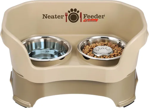 Vista 18 de Neater Pet Brands Neater Feeder Deluxe Cuencos para Perros Elevad os a Prueba de Derrames para Perros Pequeños Menos de 19 lbs, Fabricado en EE.UU.