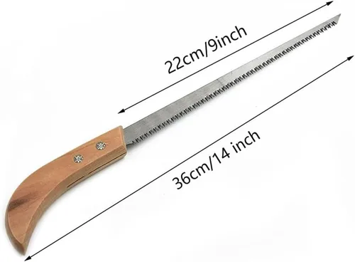Vista 2 de AIIONP Sierra de mano portátil para exteriores de 9 pulgadas, 3 piezas, ideal para camping, jardinería, supervivencia, senderismo, cortar madera