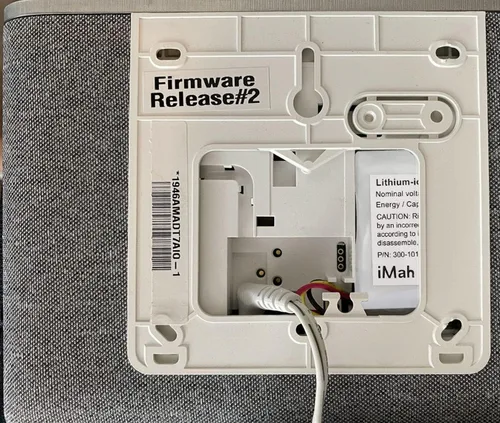 Vista 4 de iMah Batería de repuesto 300-10186 para panel de seguridad inteligente ADT Command 3.6V 27Wh