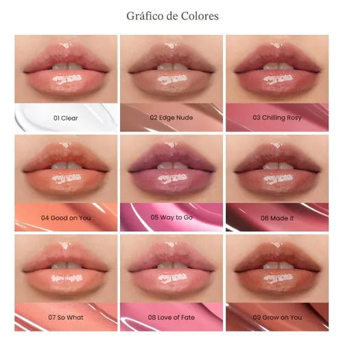 Vista 6 de Peripera Ink Glasting - Brillo de labios antiadherente, acabado de alto brillo, labios de aspecto más completo, fórmula nutritiva, uso duradero 003