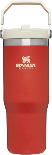 Vista 109 de STANLEY IceFlow 2.0 - Vaso con pajilla abatible con asa, 30 onzas, tapa giratoria y popote abatible, botella de agua a prueba de fugas, acero Tiza