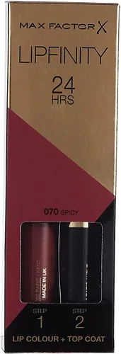 Vista 2 de Max Factor Lipfinity Lápiz labial, picante, 1 juego
