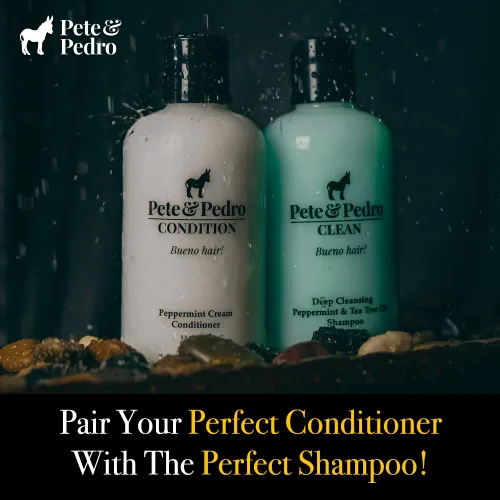 Vista 6 de Pete & Pedro Condición de menta – Acondicionador diario de menta para el cuidado del cabello para hombres y mujeres Acondicionador cremoso hidrata