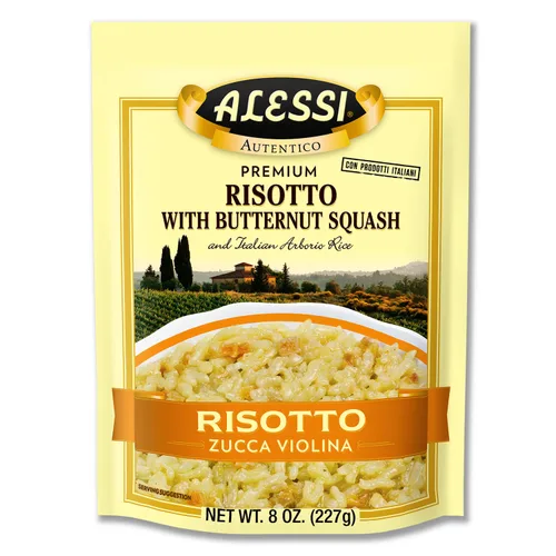 Vista 10 de Alessi Autentico, Risotto Sazonado Premium, Arroz Arborio Italiano, Fácil de Preparar, 8 oz (Milanesa, Paquete de 6)