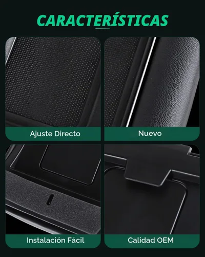 Vista 3 de SCITOO Kit de tapa de consola central automática negra de repuesto para GMC Sierra Silverado 2001-2007