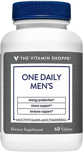 Vista 5 de The Vitamin Shoppe One Daily Multivitamínico para hombre, mezcla energética y antioxidante, suplemento multimineral diario para una salud óptima