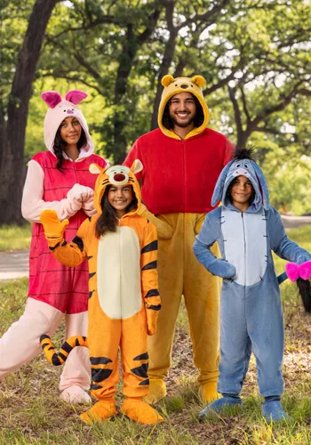 Vista 3 de Disfraz Deluxe Adulto de Piglet de Winnie the Pooh de Disney Multicolor