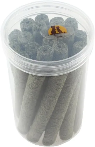 Vista 2 de emours Natural Timothy Grass Chew Stick Pet Snack para conejos, chinchillas, cobayas, 20 palitos